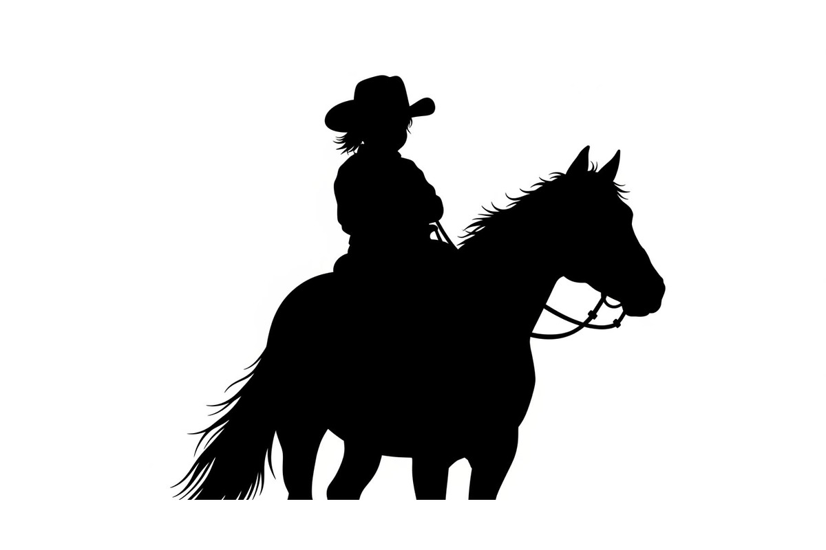 Western Cowboy Horse Silhouette Bund, an Illustration by Designs_River (Photo 37 of 51)