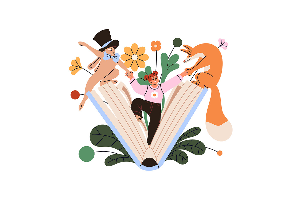 Fantasy books concepts set, a Person Illustration by PaperTrident (Photo 3 of 9)