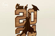 Graduation 2024 Decorative Cut File, a Templates & Theme by LaserCutano (Thumbnail 4 of 7)