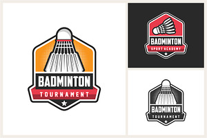 Badminton logo sport Design Template, a Branding & Logo Template by jundio studio
