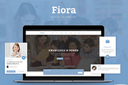 Fiora Education Template, a Websites & App Template by No.13 (Thumbnail 1 of 4)