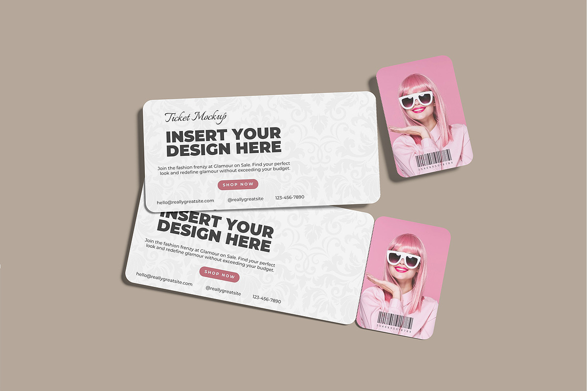 Ticket Mockup, a Print Template by rizalamora (Photo 8 of 11)