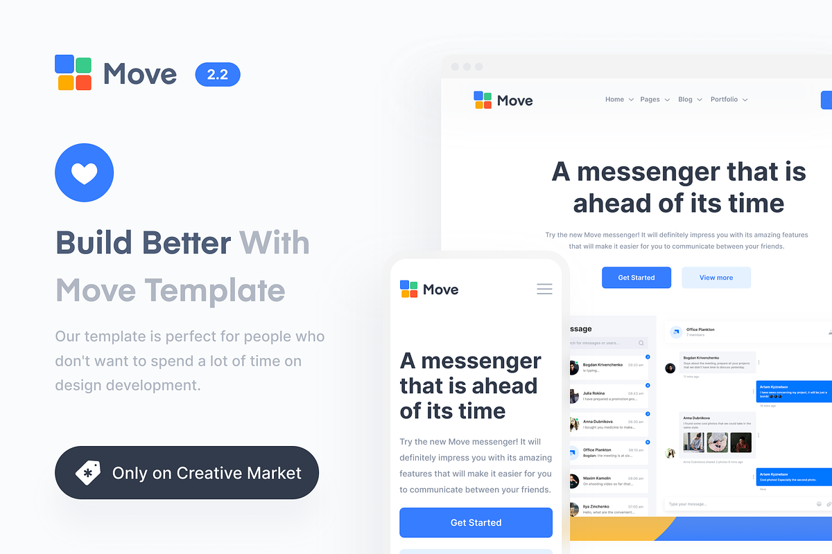 Move - Multipurpose Template, an UI Kit Template by Uiscore Marketplace (Photo 9 of 9)
