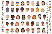 Diverse Portraits Bundle, an Object Graphic by IRSYART (Thumbnail 1 of 7)