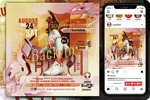 Back to School Party Flyer, a Flyer Template by regalDRAW
