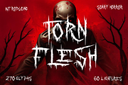 Torn Flesh - Scary Horror Font, a Font by PutraCetol Studio (Thumbnail 1 of 11)