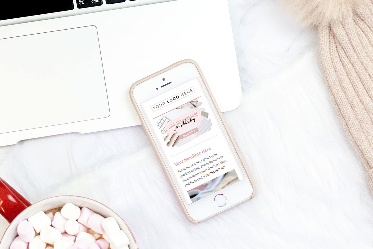 Klaviyo & Canva Template | Blush, an Email Template by Thirty One Palms Studio (Photo 3 of 5)
