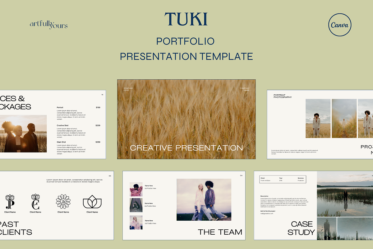 Tuki | Canva Portfolio Presentation, a Presentation Template by Artfullyours (Photo 1 of 7)