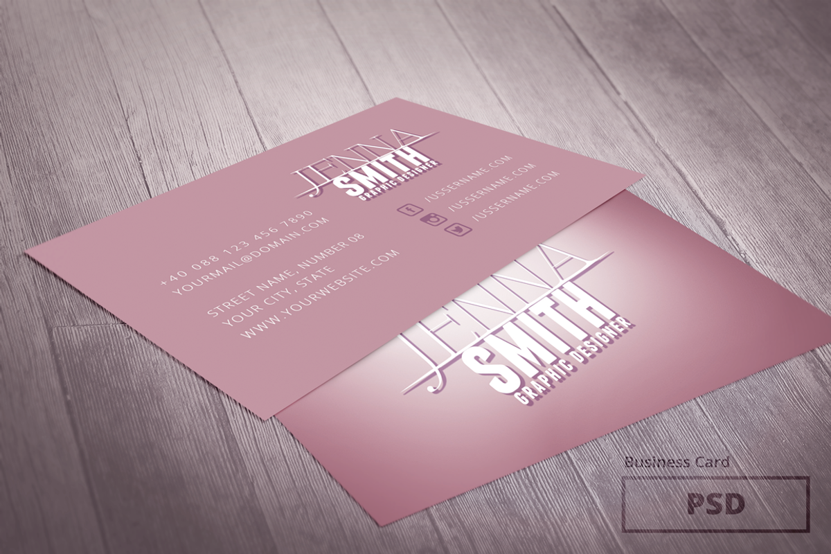 Graphic Designer Business Card, a Business Card Template by Moon Starer Studio (Photo 1 of 2)