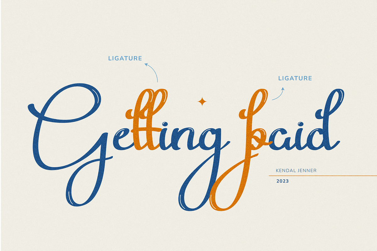 Kendal Jenner Exquisite Handwritten, a Handwritten Font by infernostudio3 (Photo 6 of 10)