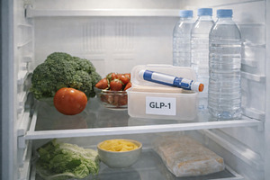 Inside refrigerator vegetables fruit, a Photo by Dvoevnore photos