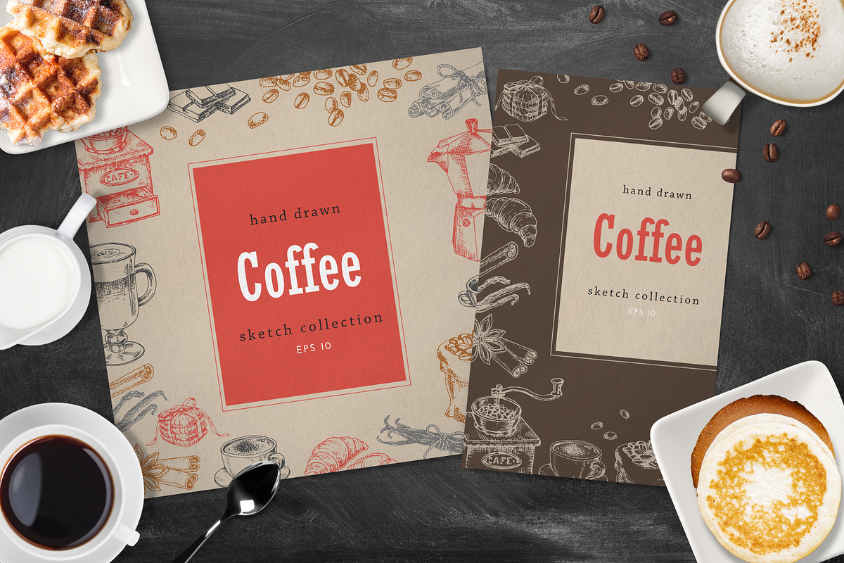 Set of coffee illustrations, a Food Illustration by Evgeniia Lanskikh (Photo 4 of 7)