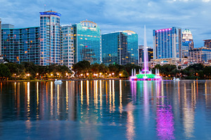 Orlando, Florida City Skyline