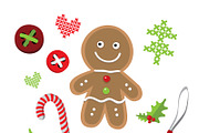 Happy holidays vector set, an Illustration by Cheeba Ribba Designs (Thumbnail 3 of 3)