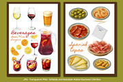 Spanish Food Clipart Vol.2 - Tapas, an Illustration by La Inspiratriz (Thumbnail 3 of 5)