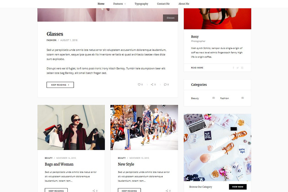 Roxy - WordPress Blog Theme, a WordPress Template by Excellent Dynamics (Photo 4 of 6)