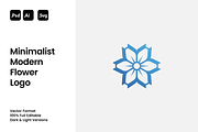 Minimalist Modern Flower Logo, a Branding & Logo Template by Luxury Logos (Thumbnail 1 of 4)