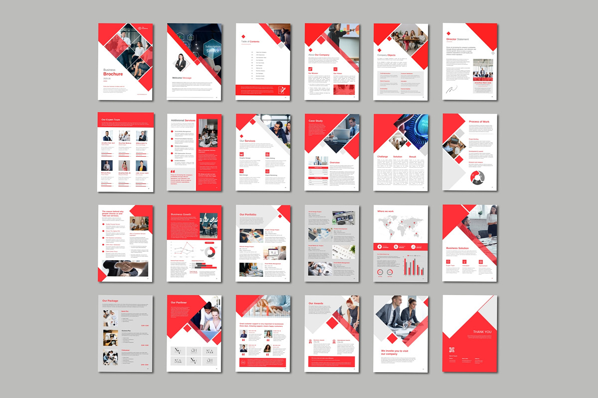 Corporate Brochure Canva Template, a Brochure Template by TheBrightGrap (Photo 9 of 10)