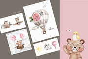 Little bear watercolor set, an Animal Illustration by Estudio 812 (Thumbnail 6 of 7)