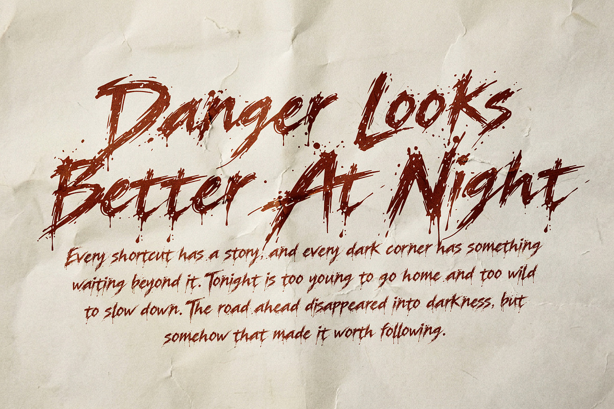 Huntwakes Midnight Slash Grunge font, a Handwritten Font by HypeWorksCo (Photo 12 of 15)