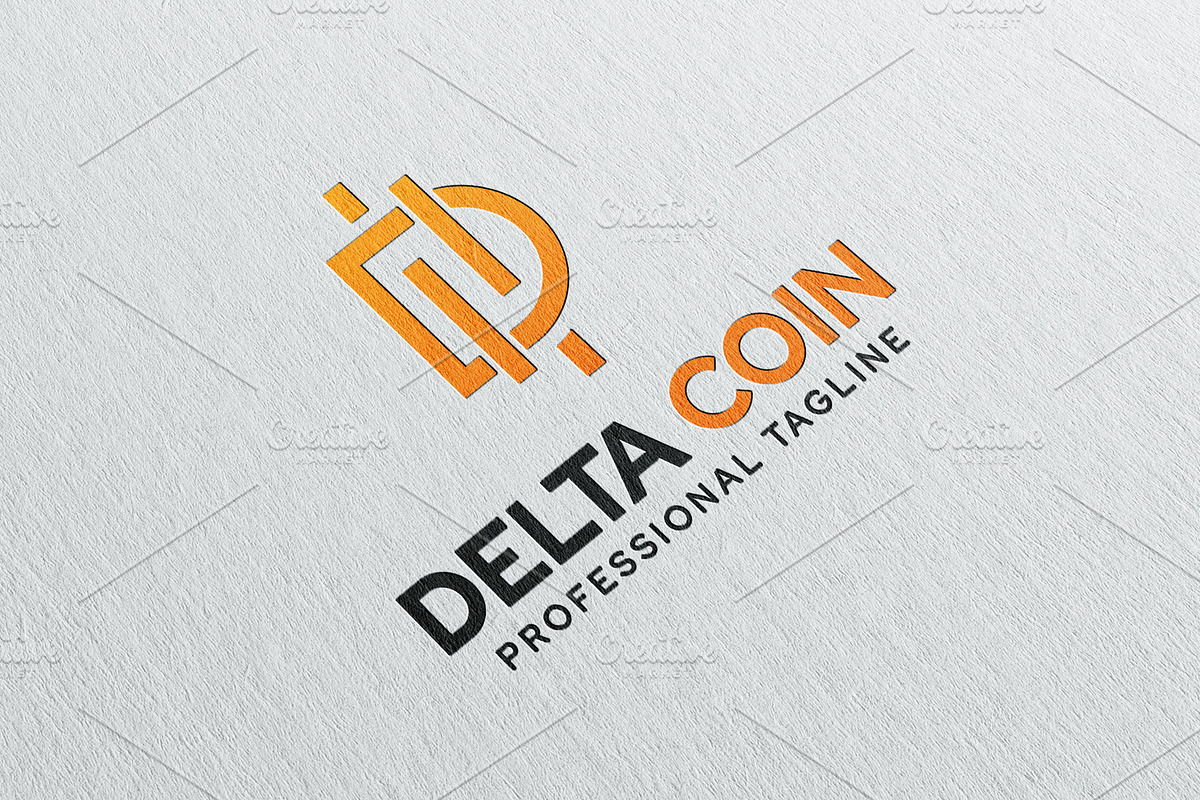 Delta Coin Logo Template