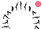 Sun salutation variations, a Healthcare Illustration by tamara.comotomka (Thumbnail 4 of 4)