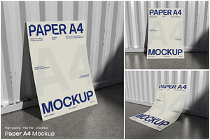 Paper A4 Mockup