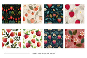 Strawberry Retro Art Style Patterns, a Pattern Graphic by karenfoleyphoto (Thumbnail 10 of 16)