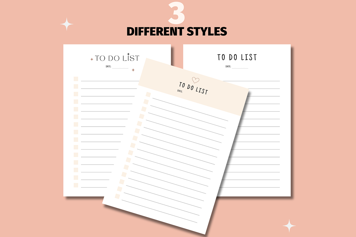 To Do Lists Templates, Printable, A4 preview 2
