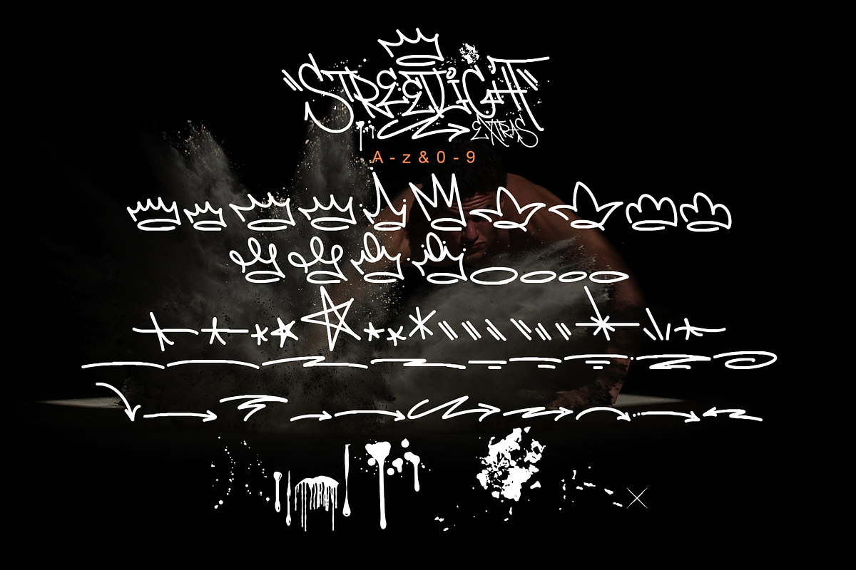 Streetlight | Graffiti Font, a Blackletter Font by Madhaline Studio (Photo 11 of 13)