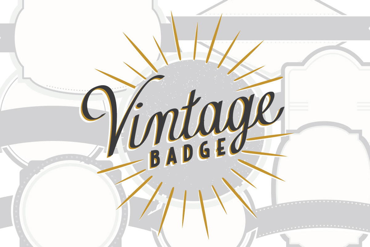 8 Vintage Badge, an Illustration by SasiHouse (Photo 1 of 2)