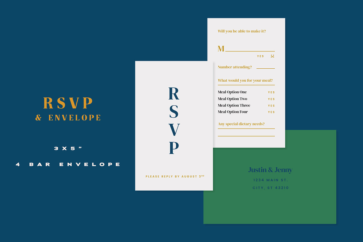 Casual Botanical Wedding Suite, an Invitation Template by PiiNK iiNK STUDiO (Photo 7 of 10)