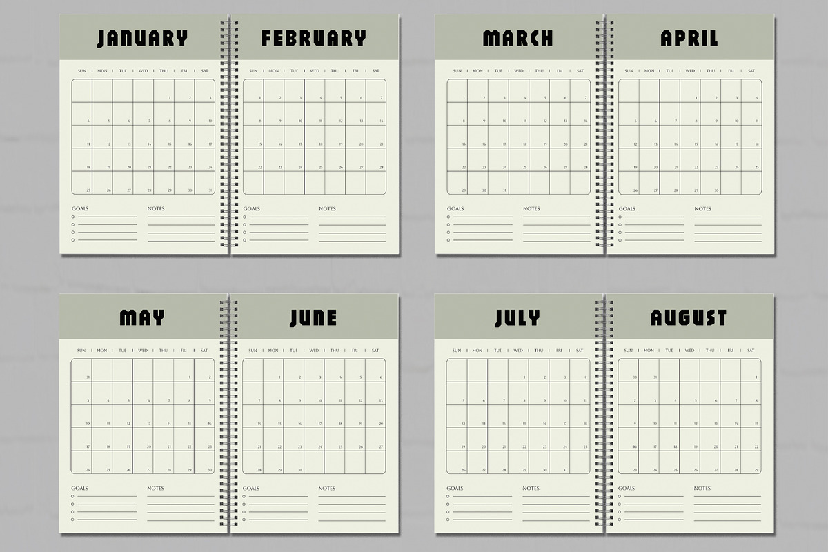 Editable Creative Monthly Planner preview 3