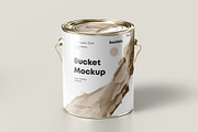 Paint Bucket Mock-up, a Cups & Container Mockup by Yogurt86 (Thumbnail 2 of 13)