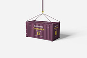 Shipping Container Mockup, an Advertising Mockup by Indah (Thumbnail 4 of 6)