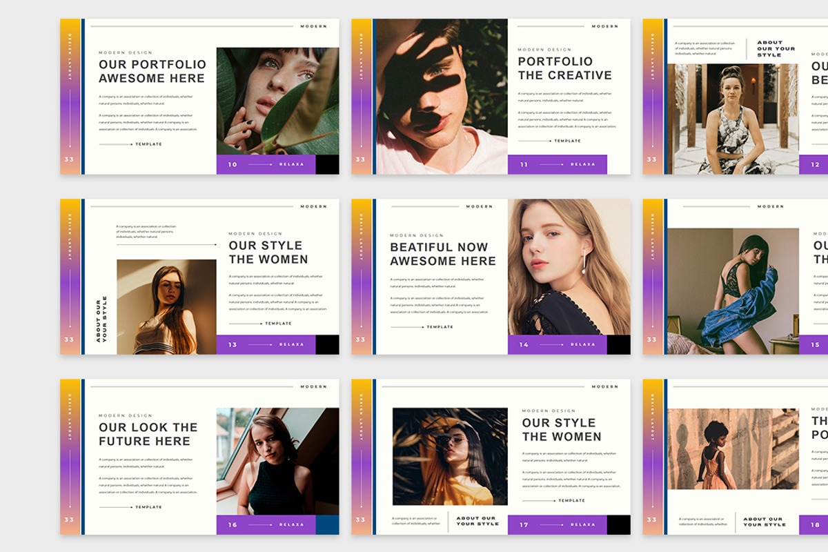 Relaxa Presentation Template, a Presentation Template by Analogous Temp (Photo 4 of 5)