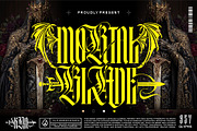 Mortal Blade Typeface, a Blackletter Font by alit design (Thumbnail 1 of 20)