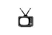 Retro Television Minimal Silhouette, a Graphic by hafijul (Thumbnail 6 of 14)