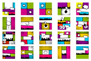20 SET Comic Book Pop art background, an Illustration by Kapitosh (Thumbnail 3 of 3)