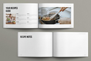 Cookbook Recipes Book Landscape