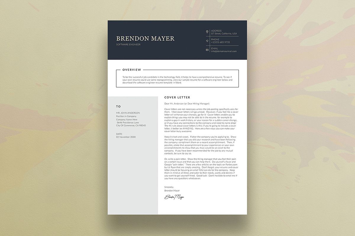 Canva Resume Template, a Resume Template by DesignDevisers (Photo 4 of 10)