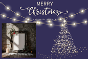 Holiday Christmas Frame Mockup, a Mockup by StormDigitalArt (Thumbnail 2 of 2)