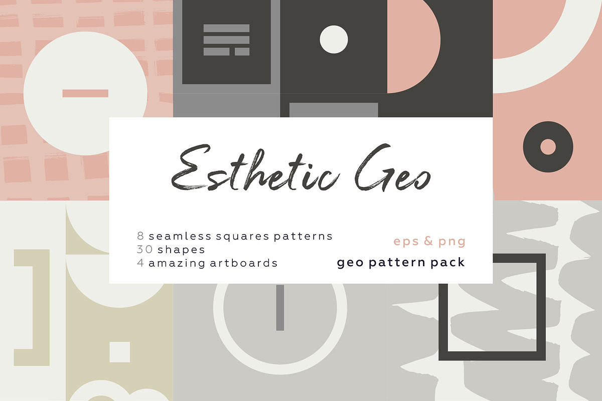 Black Friday! Big Geometric Bundle!, a Pattern Graphic by lisa_kalev (Photo 8 of 31)