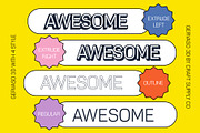 Gervaso 3D, a Sans Serif Font by Craft Supply Co. (Thumbnail 2 of 8)