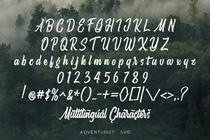 Adventurist - SVG Script Font