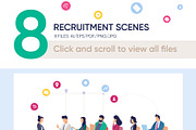 Recruitment Vector Scenes, a Person Illustration by Tera Vector (Thumbnail 2 of 2)