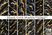 Black Gold Marble Texture Granite, a Pattern Graphic by Fine Purple Elephant (Thumbnail 1 of 5)