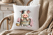 Whimsical Farm Animals Clipart, an Illustration by OK Design (Thumbnail 6 of 6)
