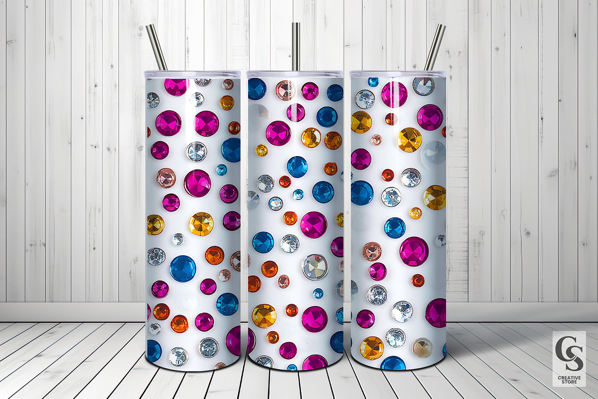 Colorful Rhinestone Seamless Pattern, a Pattern Graphic by Creative Store (Photo 5 of 5)