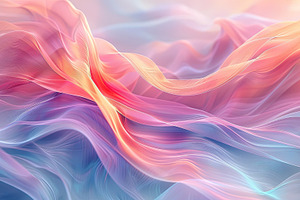 Abstract wave of pastel colors the s, a Photo by LOGOCREATIVE
